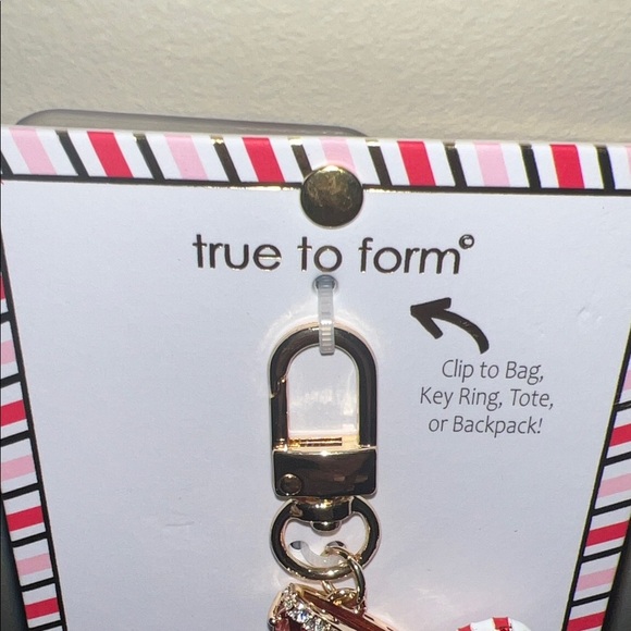 True To Form | Whimsical Candy Cane Martini Bag Charm - Picture 3 of 10